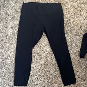 Lululemon Align Size 16 Black Luxtreme 7/8 Leggings